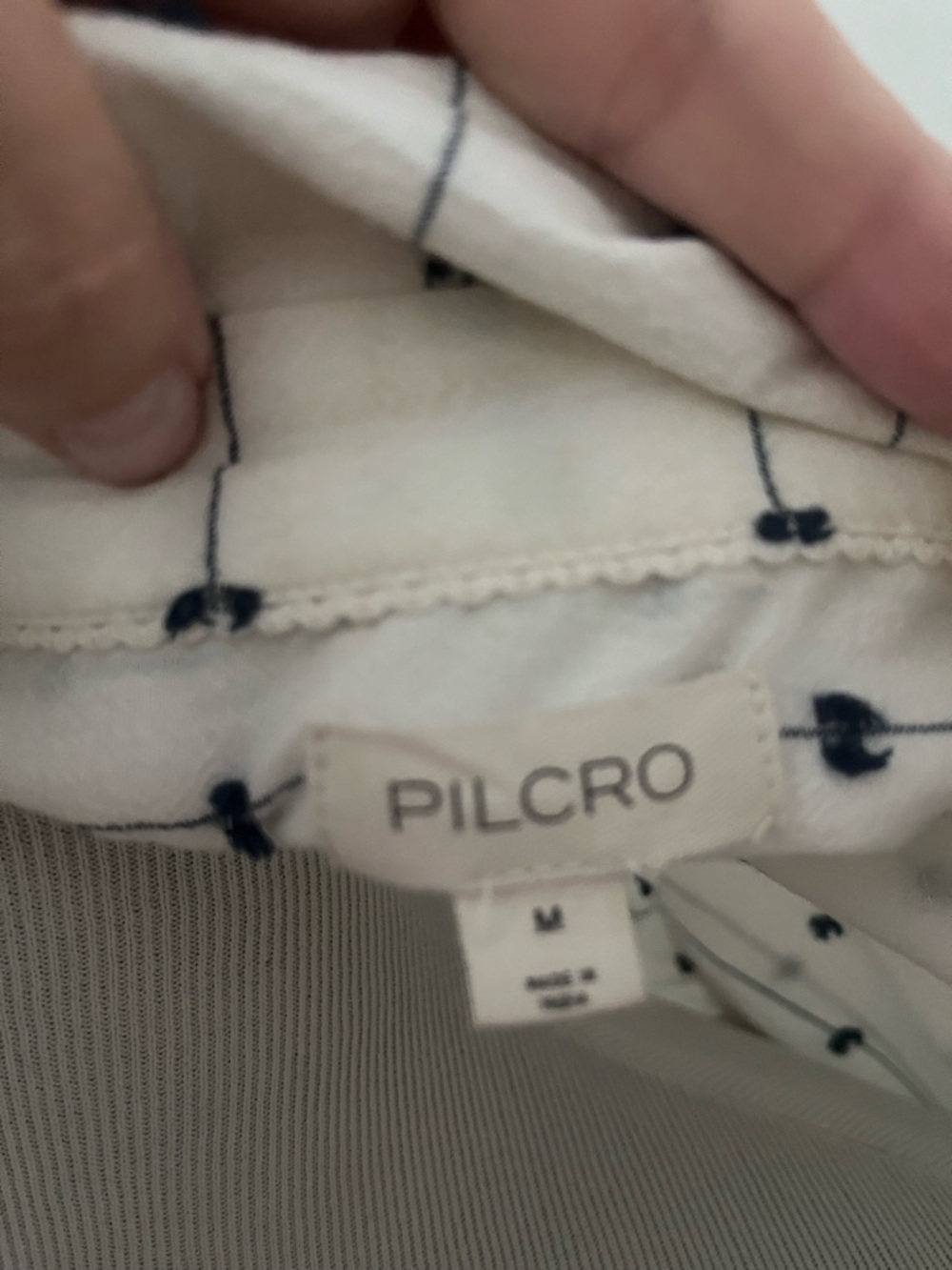 Anthropologie Pilcro Seaside embroidered floral top shirt jacket M - Picture 6 of 6